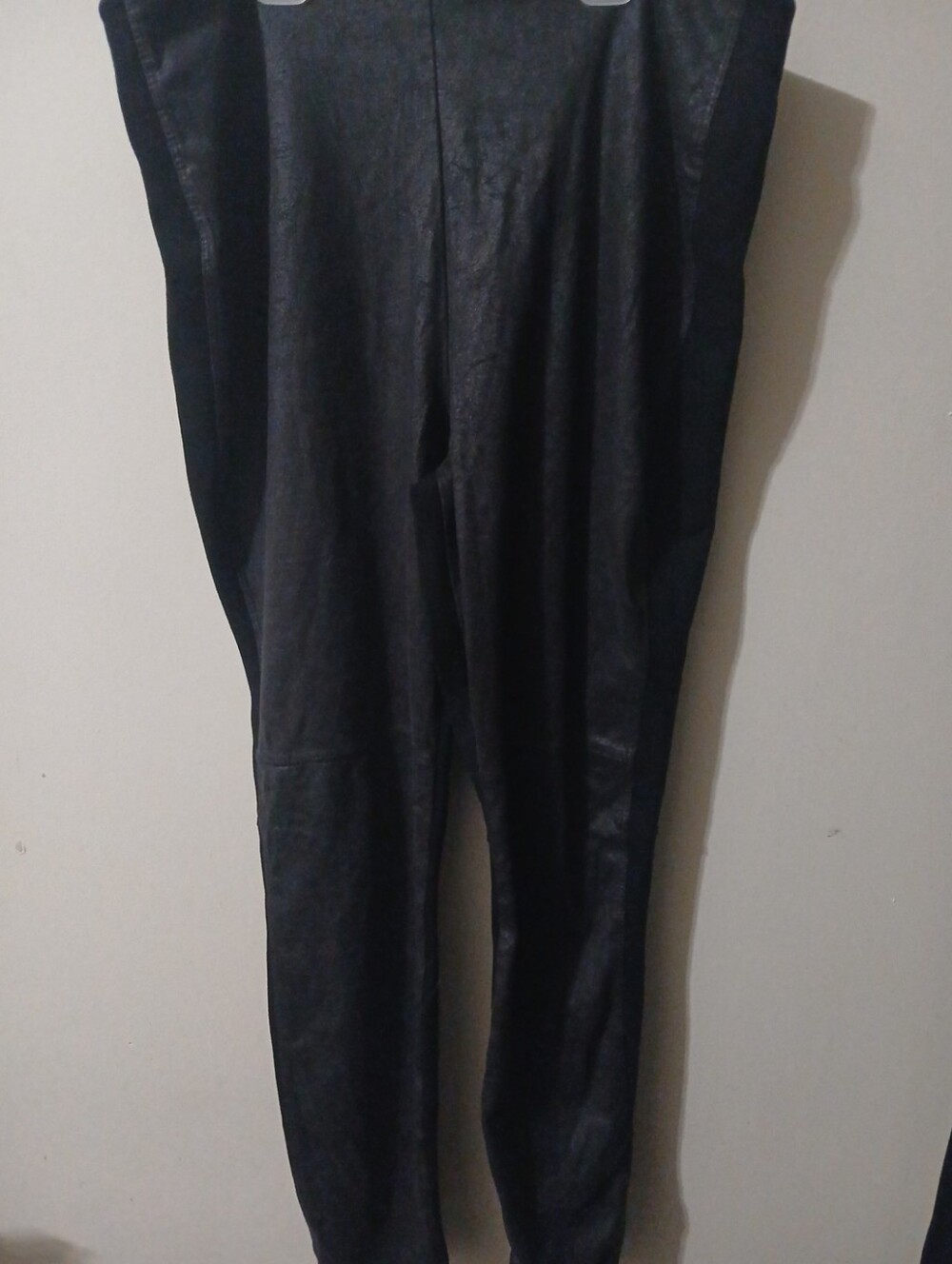 Lysse Black Faux-Leather Legging woman Size Large
